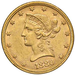 USA 10 Dollari 1880 - AU ... 