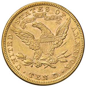 USA 10 Dollari 1880 - AU (g 16,72) Pesante ... 