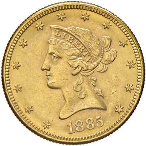 USA 10 Dollari 1885 S - ... 