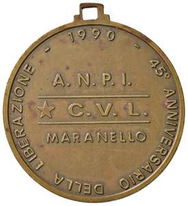 Medaglia 1990 Comune di Maranello. 45° ... 