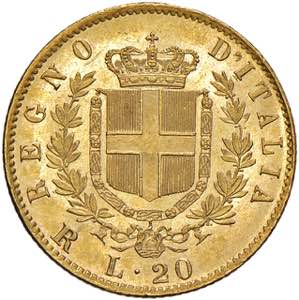    Vittorio Emanuele II (1861-1878) 20 Lire ... 
