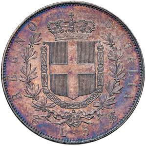    Vittorio Emanuele II (1861-1878) 5 Lire ... 
