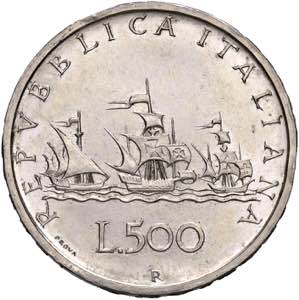    REPUBBLICA ITALIANA (1946-) 500 Lire 1957 ... 