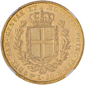 SAVOIA Carlo Alberto (1831-1849) 20 Lire ... 