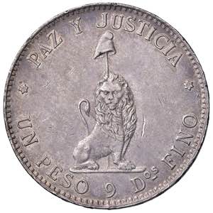    PARAGUAY Peso 1889 - KM 5 AG (g 25,00) ... 