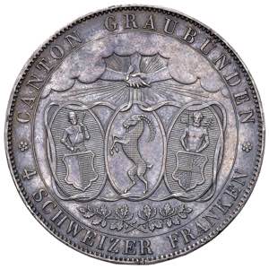    SVIZZERA Graubunden - 4 Franken 1842 - ... 