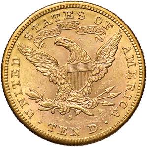    USA 10 Dollari 1886 S - KM 102 AU (g ... 
