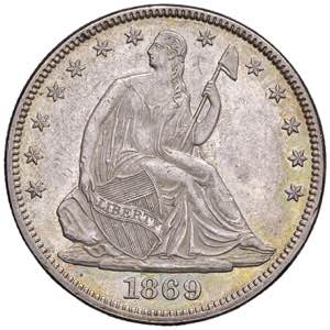    USA Mezzo dollaro 1869 - KM 99 AG (g ... 