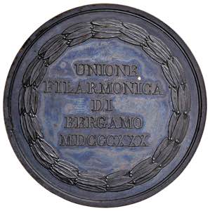    BERGAMO Medaglia 1830 Unione Filarmonica ... 