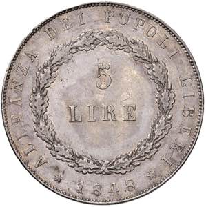    VENEZIA Governo Provvisorio (1848) 5 Lire ... 