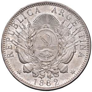    ARGENTINA Repubblica - Peso 1882 - KM 29 ... 