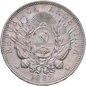    ARGENTINA Repubblica - Peso 1882 - KM 29 ... 