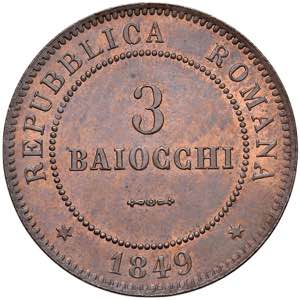    Repubblica Romana (1848-1849) 3 Baiocchi ... 