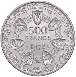 AFRICA OCCIDENTALE 500 Franchi 1972 - KM 7 ... 