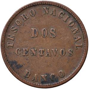 ARGENTINA Confederacion 2 Centavos 1854 - KM ... 