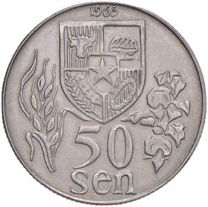 INDONESIA 50 Sen 1965 Pattern - KM PnA4 AL ... 