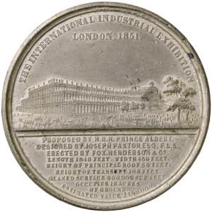 INGHILTERRA Medaglia 1851 Paviglione della ... 