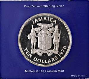 JAMAICA Elisabetta (1952-) 10 Dollari 1976 - ... 