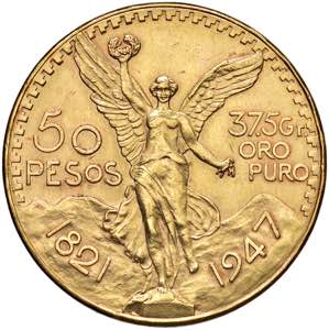 MESSICO 50 Pesos 1947 - AU (g 41,74) Lucidata