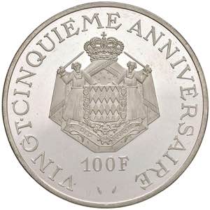 MONACO Ranieri III (1949-2005) 100 Franchi ... 