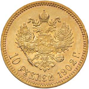 RUSSIA Nicola II (1894-1917) 10 Rubli 1902 - ... 