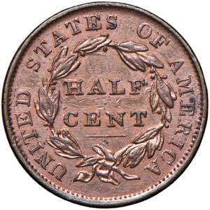 USA Half cent 1835 - KM 41 CU (g 5,50) ... 