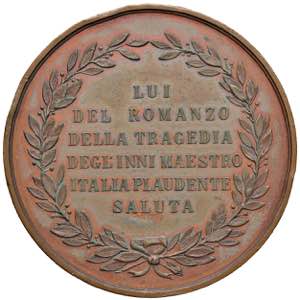 Alessandro Manzoni (1785-1873) Medaglia - ... 