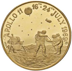 Medaglia Apollo 11 1969 - AU (g 17,43 ... 