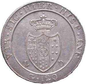 NAPOLI Ferdinando IV (1759-1816) Piastra ... 