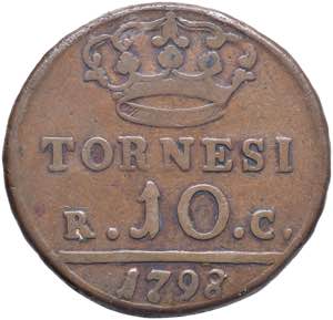 NAPOLI Ferdinando IV (1759-1816) 10 Tornesi ... 