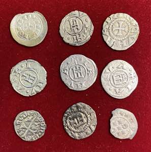 Lotto di 9 monete, in particolare denari ... 