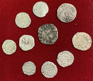 Lotto di monete medievali in argento come da ... 