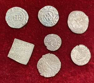 Lotto di 7 monete in argento (Genova, ... 