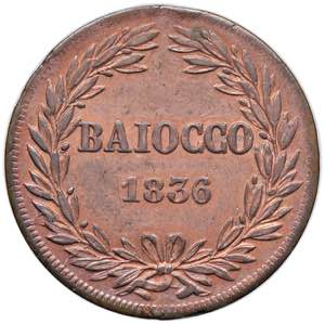 Gregorio XVI (1831-1846) Baiocco 1836 A. VI ... 