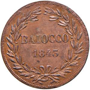 Gregorio XVI (1831-1846) Baiocco 1843 A. ... 