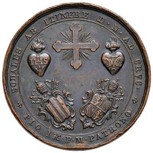 Pio IX (1846-1866) Medaglia 1851 Via Crucis ... 