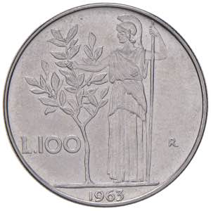 REPUBBLICA ITALIANA (1946-) 100 Lire 1963 - ... 