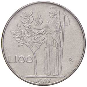 REPUBBLICA ITALIANA (1946-) 100 Lire 1967 - ... 