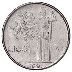 REPUBBLICA ITALIANA (1946-) 100 Lire 1991 - ... 