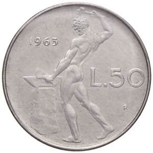 REPUBBLICA ITALIANA (1946-) 50 Lire 1963 - ... 