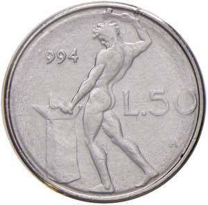 REPUBBLICA ITALIANA (1946-) 50 Lire 1994 - ... 