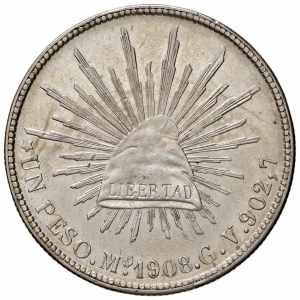 MESSICO Peso 1908 Mo GV ... 