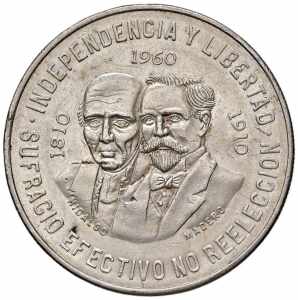 MESSICO 10 Pesos 1960 - ... 
