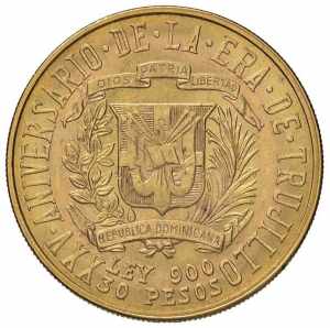 REPUBBLICA DOMINICANA 30 Pesos 1955 - Fr. 1; ... 