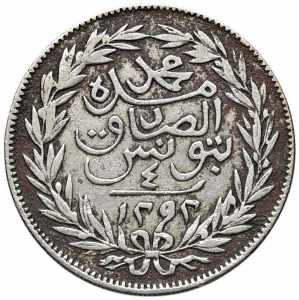 TUNISIA Mohammed al-Sadik (1859-1882) 4 ... 