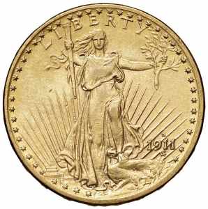 USA 20 Dollari 1911 D - AU (g 33,36)