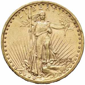 USA 20 Dollari 1912 - AU (g 33,43) Minimi ... 