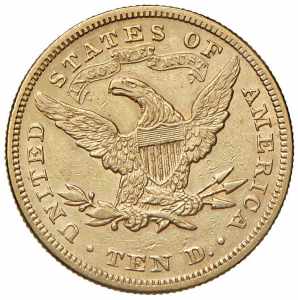USA 10 Dollari 1880 - AU (g 16,68)