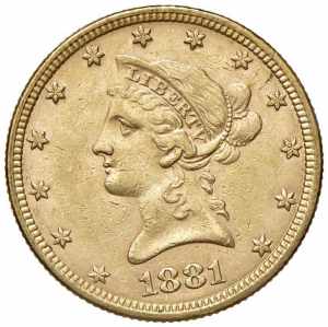USA 10 Dollari 1881 - AU ... 