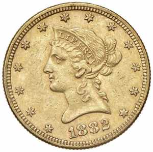 USA 10 Dollari 1882 - AU ... 